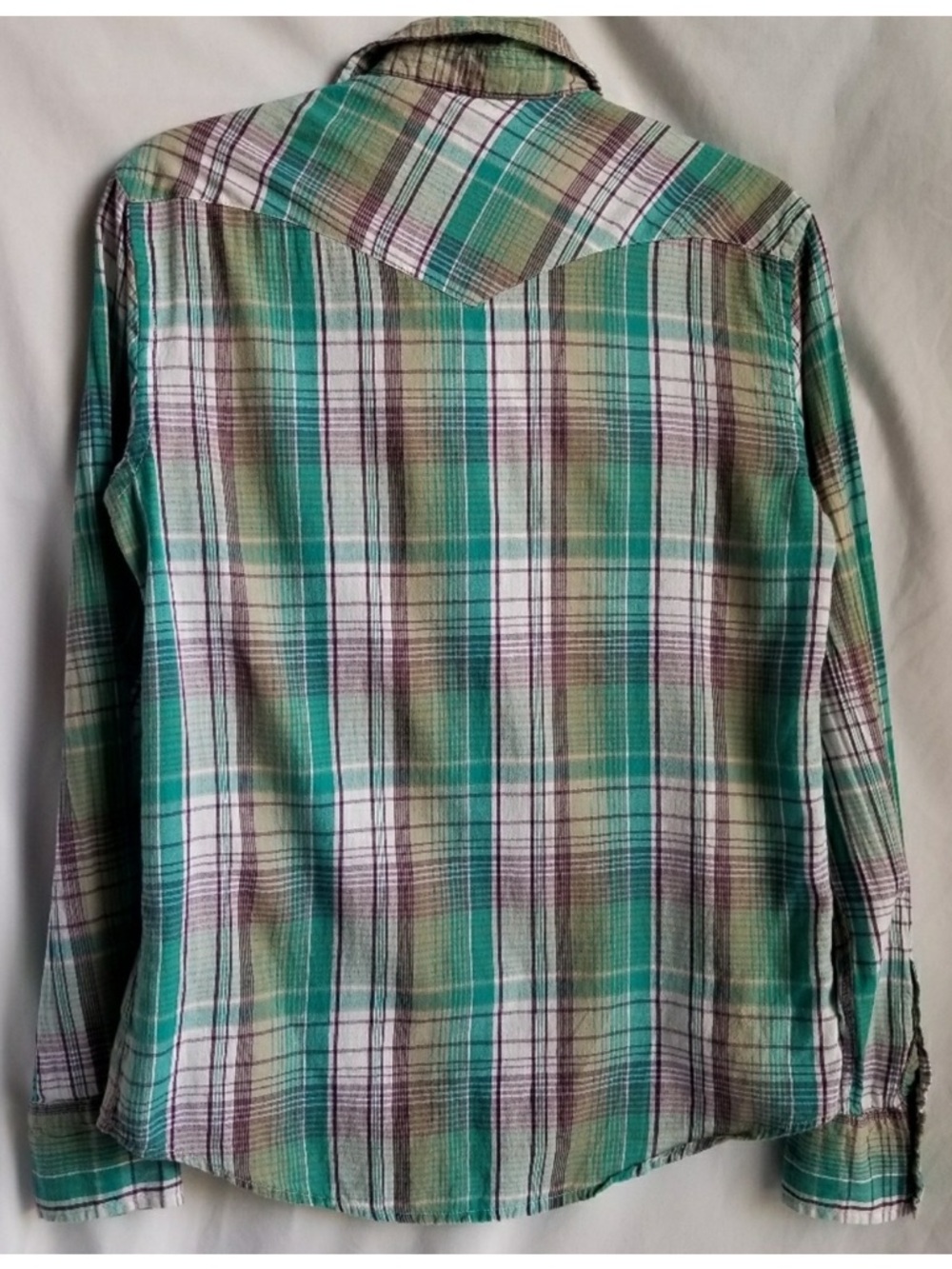 Salt Valley Western | Polyester plaid Shirt | XS - Picture 9 of 10